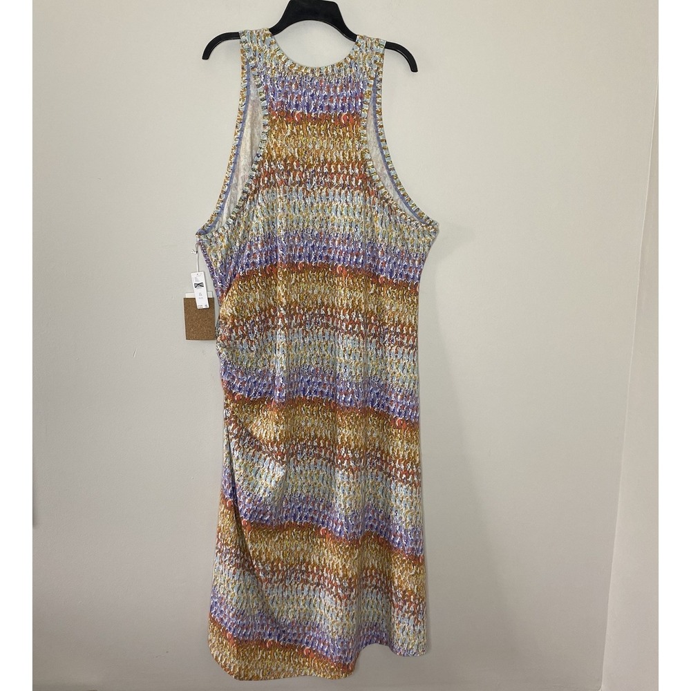 Daily Practice Anthropologie Tank Maxi Dress 3X Ruched Boho Beachy Resort Hippie - Picture 3 of 16
